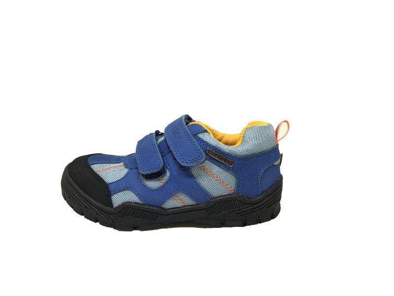D.D.step detské topánky na suchý zips modrej farby 30-35, VODEODOLNÉ